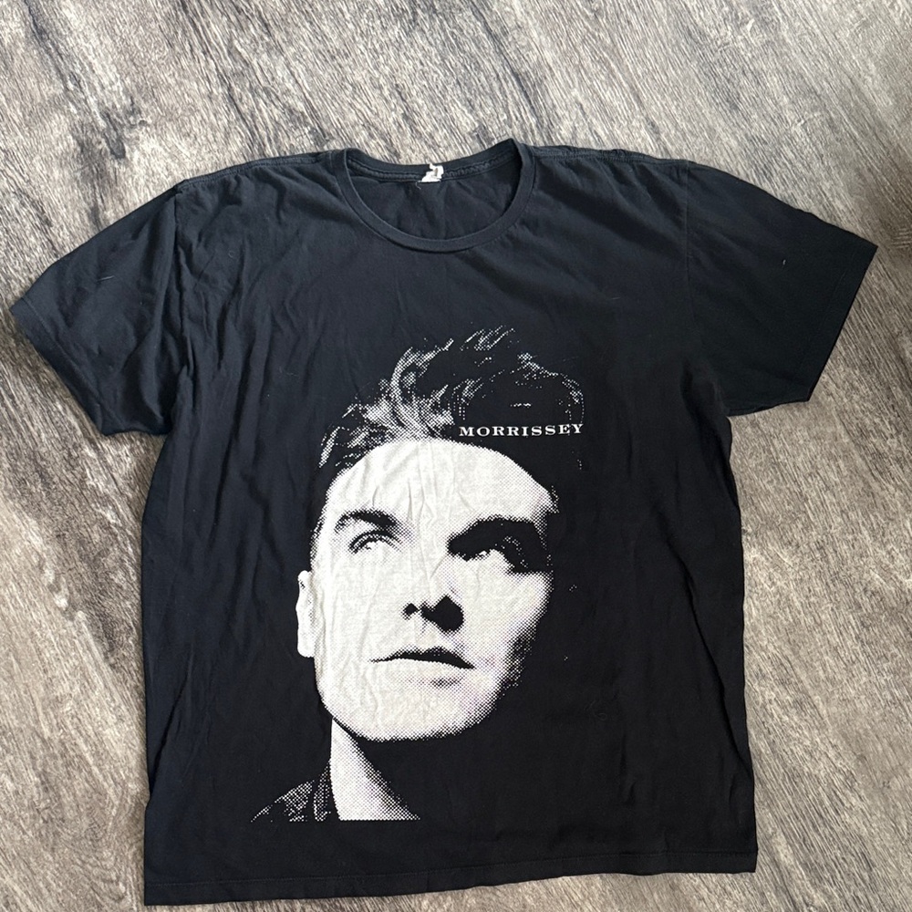 Morrissey Black Short-Sleeve Graphic Tee